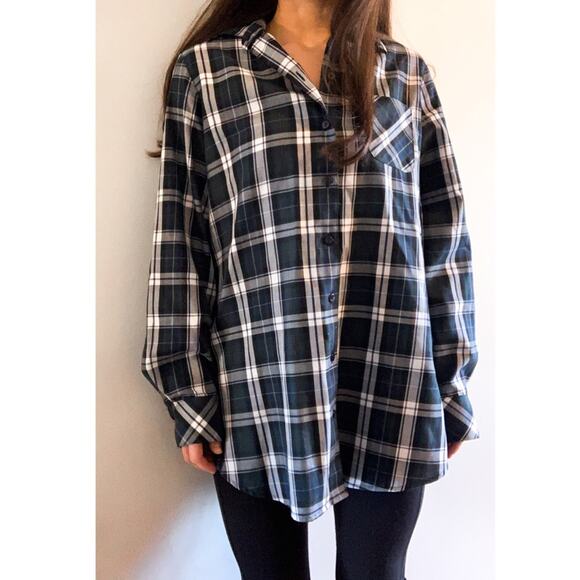 Orvis Tops - Orvis Green Long Sleeve Button Down Plaid Shirt